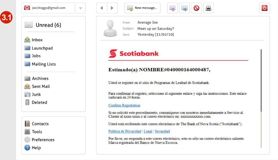 Confirmación de registro