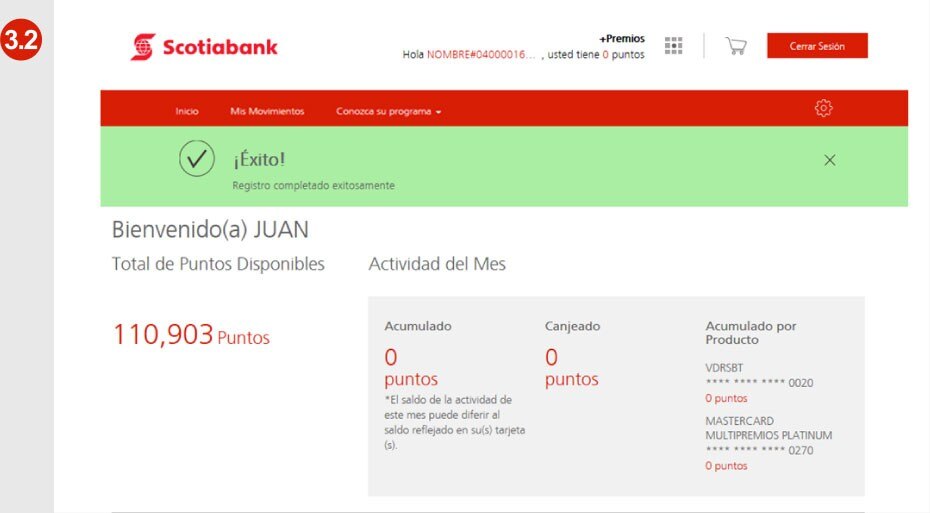 3.2 Verifica que tu registro se haya completado exitosamente.